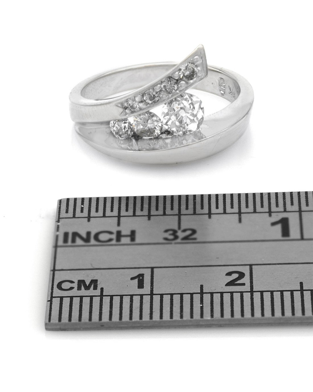 Diamond Fashion Ring in White Gold