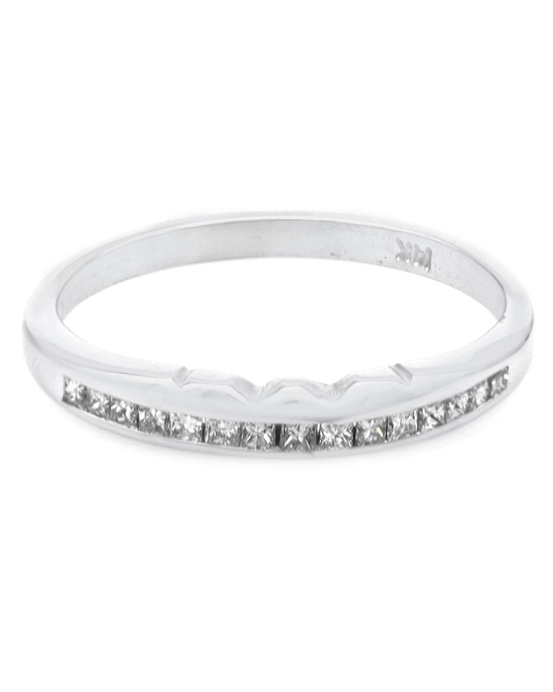 Diamond Wedding Band in White Gold