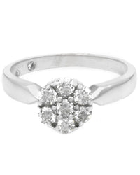 Diamond Cluster Flower Ring