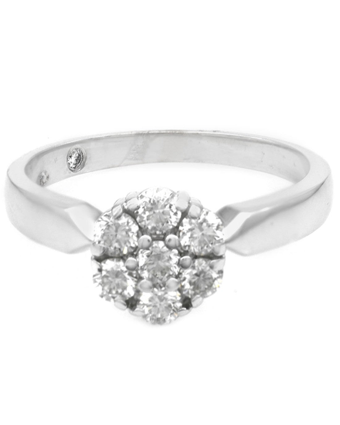 Diamond Cluster Flower Ring