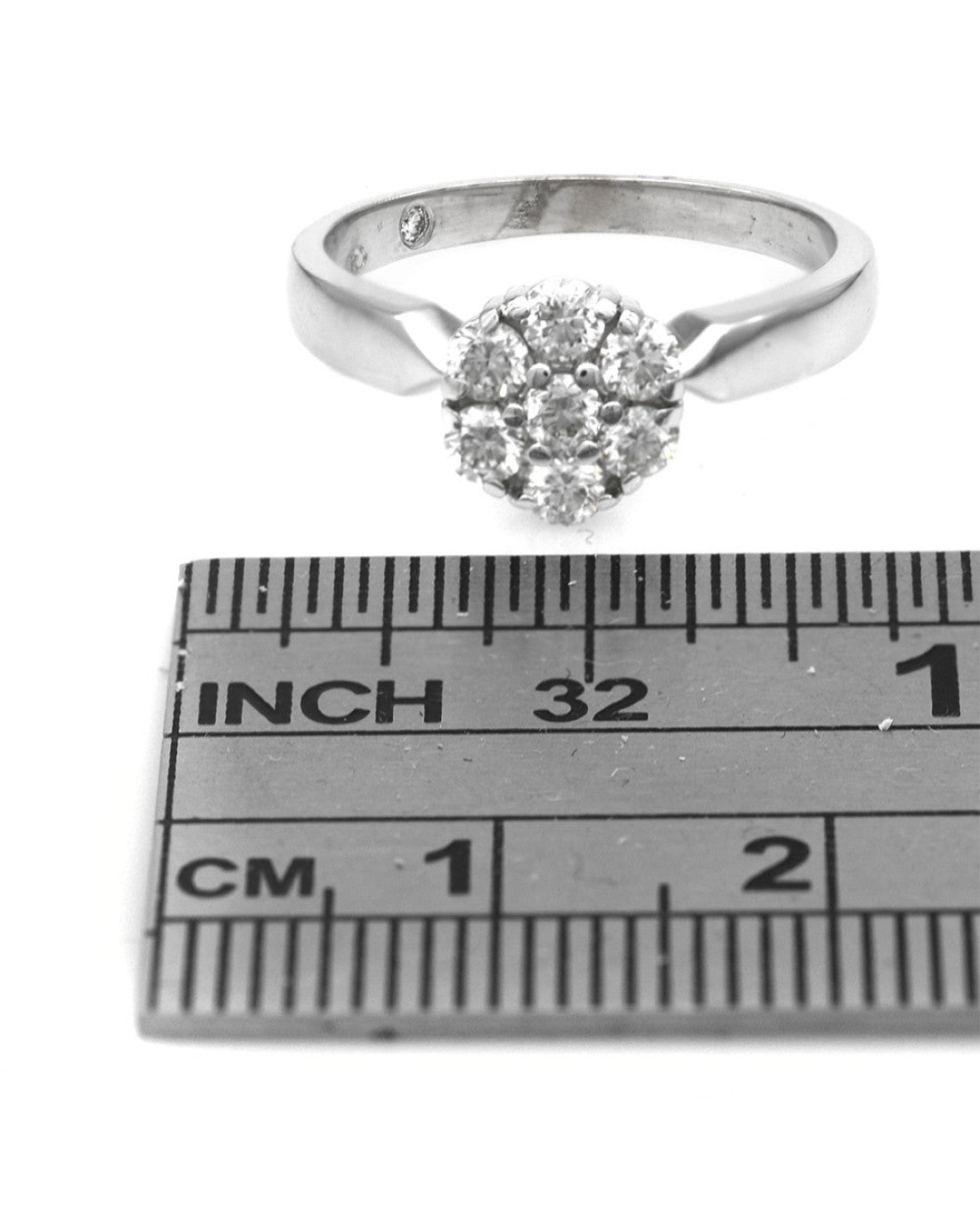 Diamond Cluster Flower Ring