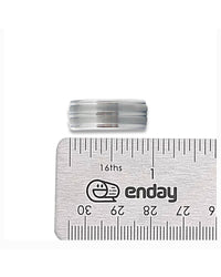 Gentlemen's Center Cut Round Edge Comfort Fit Band in Tungsten