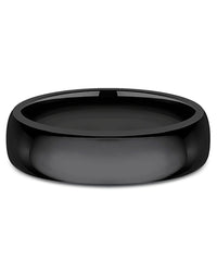 Gentlemen's Comfort Fit Band in Black Titanium