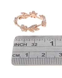Gabriel & Co. Floral Diamond Stackable Ring