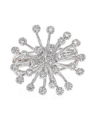 Diamond Cluster Spray Ring in White Gold