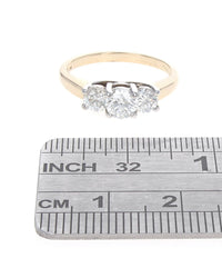 Past, Present, Future 3 Stone Diamond Ring