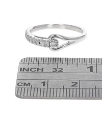 Diamond Hook and Eye Motif Ring