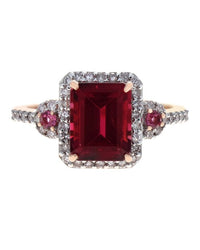 Pink Tourmaline and Diamond Halo Ring