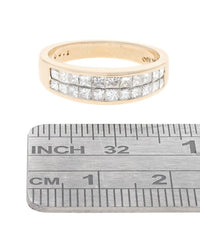 2 Row Princess Diamond Tapered Band