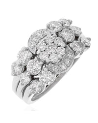 Sonia B. Diamond Cluster Wedding Set