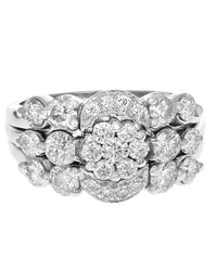 Sonia B. Diamond Cluster Wedding Set