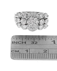 Sonia B. Diamond Cluster Wedding Set