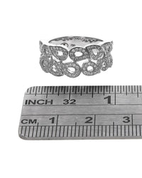 2 Row Diamond Paisley Motif Band