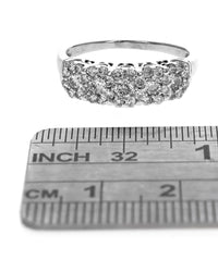 5 Cluster Diamond Ring in White Gold