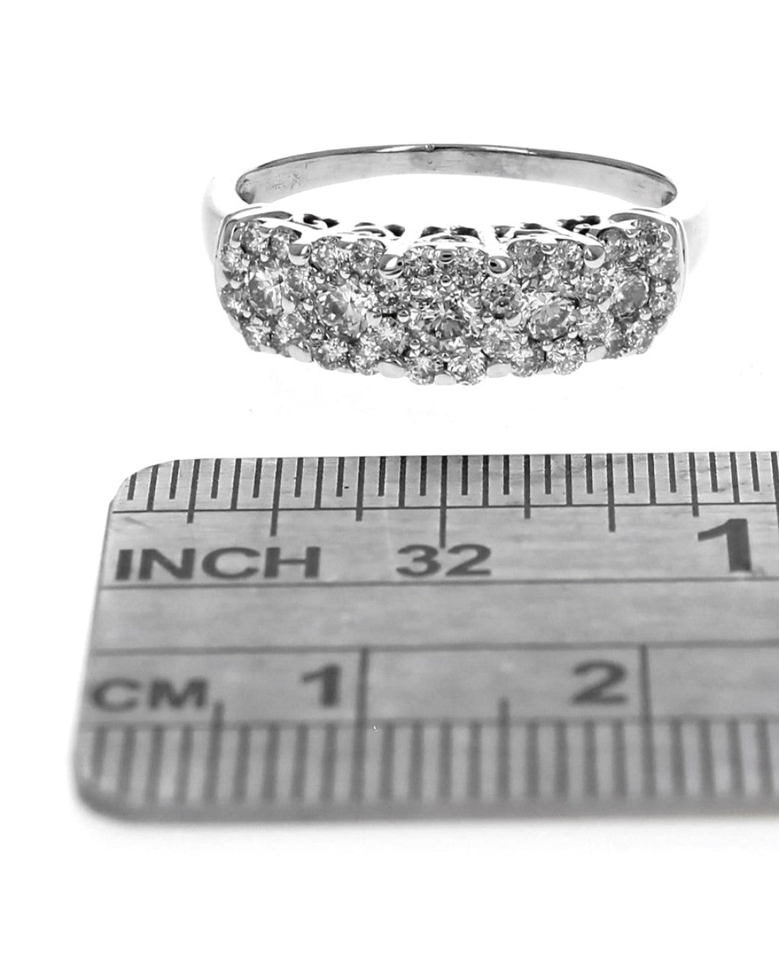 5 Cluster Diamond Ring in White Gold