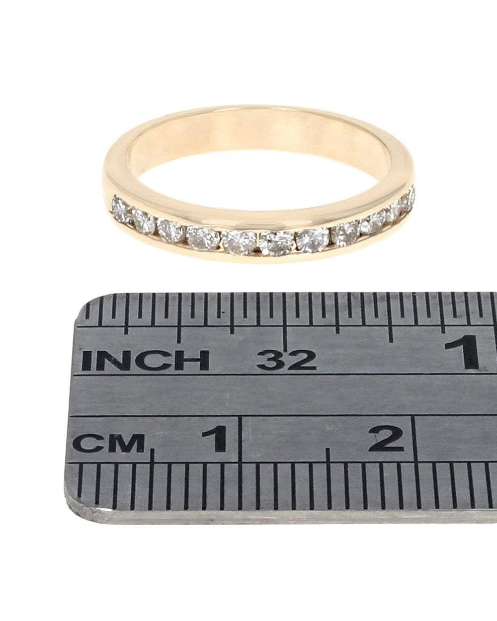 Channel Set Round Diamond Band