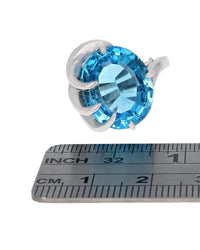 Fancy Cut Swiss Blue Topaz Fashion Ring