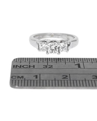 3 Stone Princess Diamond Ring