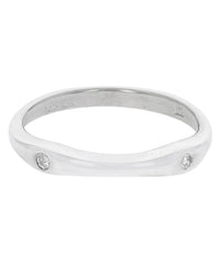 Diamond Stack Ring in White Gold