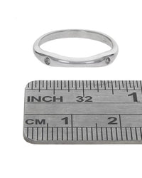 Diamond Stack Ring in White Gold