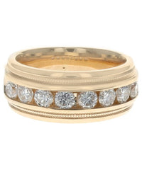 Diamond Milgrain Band Ring