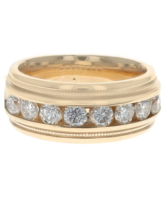 Diamond Milgrain Band Ring