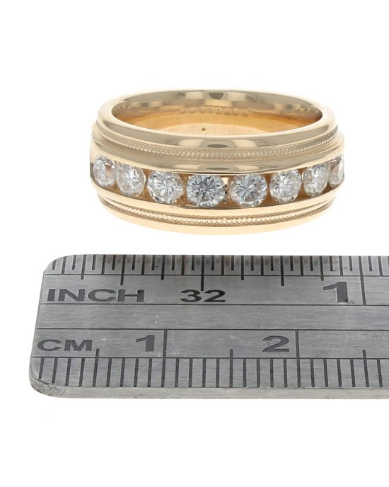 Diamond Milgrain Band Ring