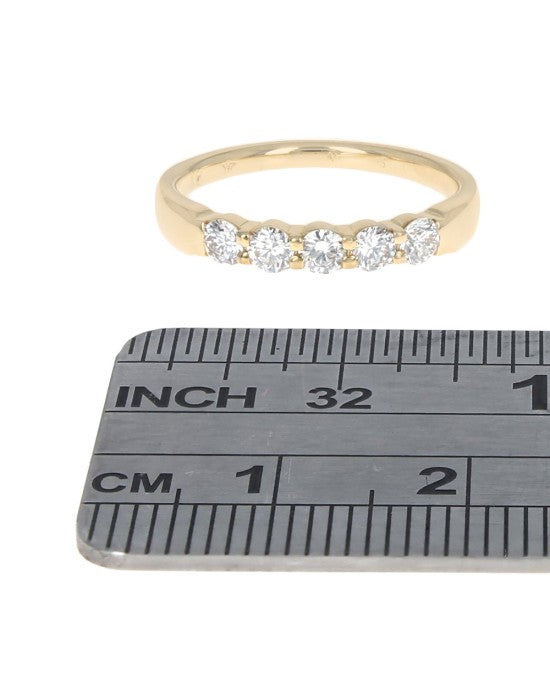5 Stone Diamond Ring in Gold