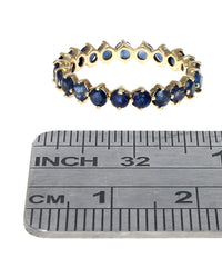 Blue Sapphire Eternity Band