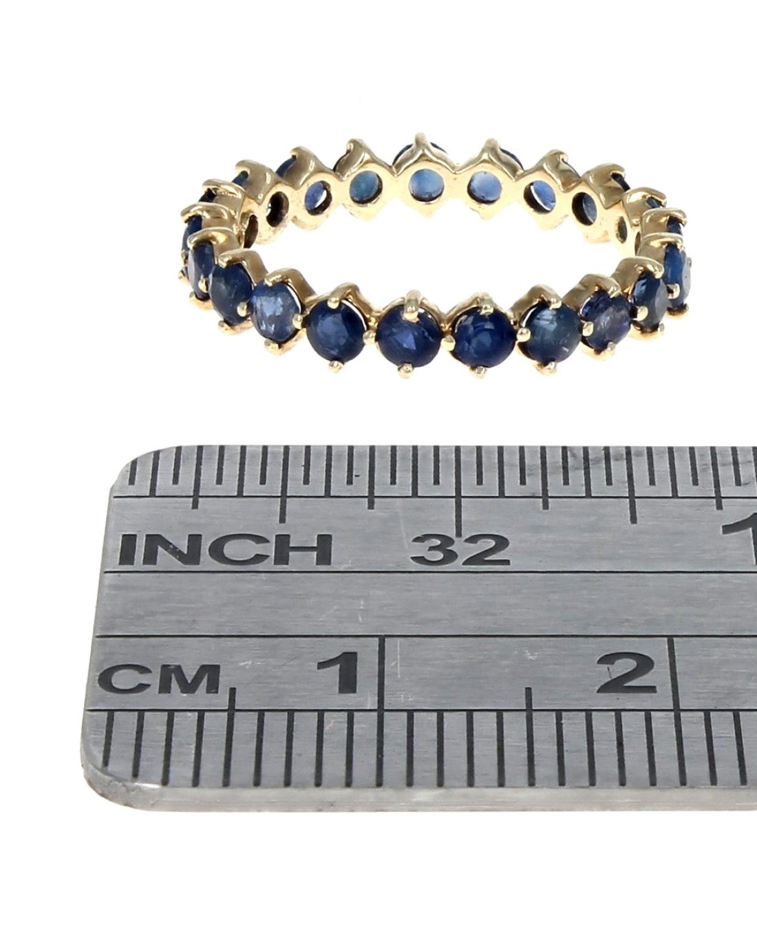 Blue Sapphire Eternity Band