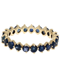 Blue Sapphire Eternity Band