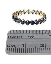 Blue Sapphire Eternity Band