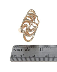 Elongated Freeform Wave Ring