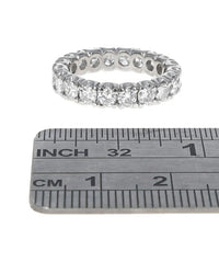 Round Brilliant Cut Diamond Eternity Band in Platinum