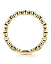 Gabriel & Co. Stackable Collection Diamond and Bead Spacer Ring
