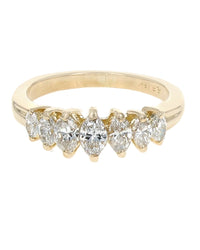 Marquise Diamond Roof Top Ring