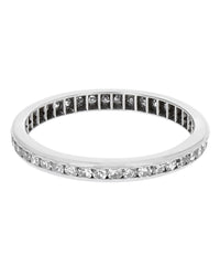 Platinum Diamond Thin Eternity Band