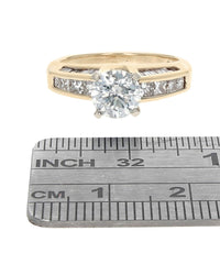 RBC, Princess and Baguette Diamond Engagement Ring