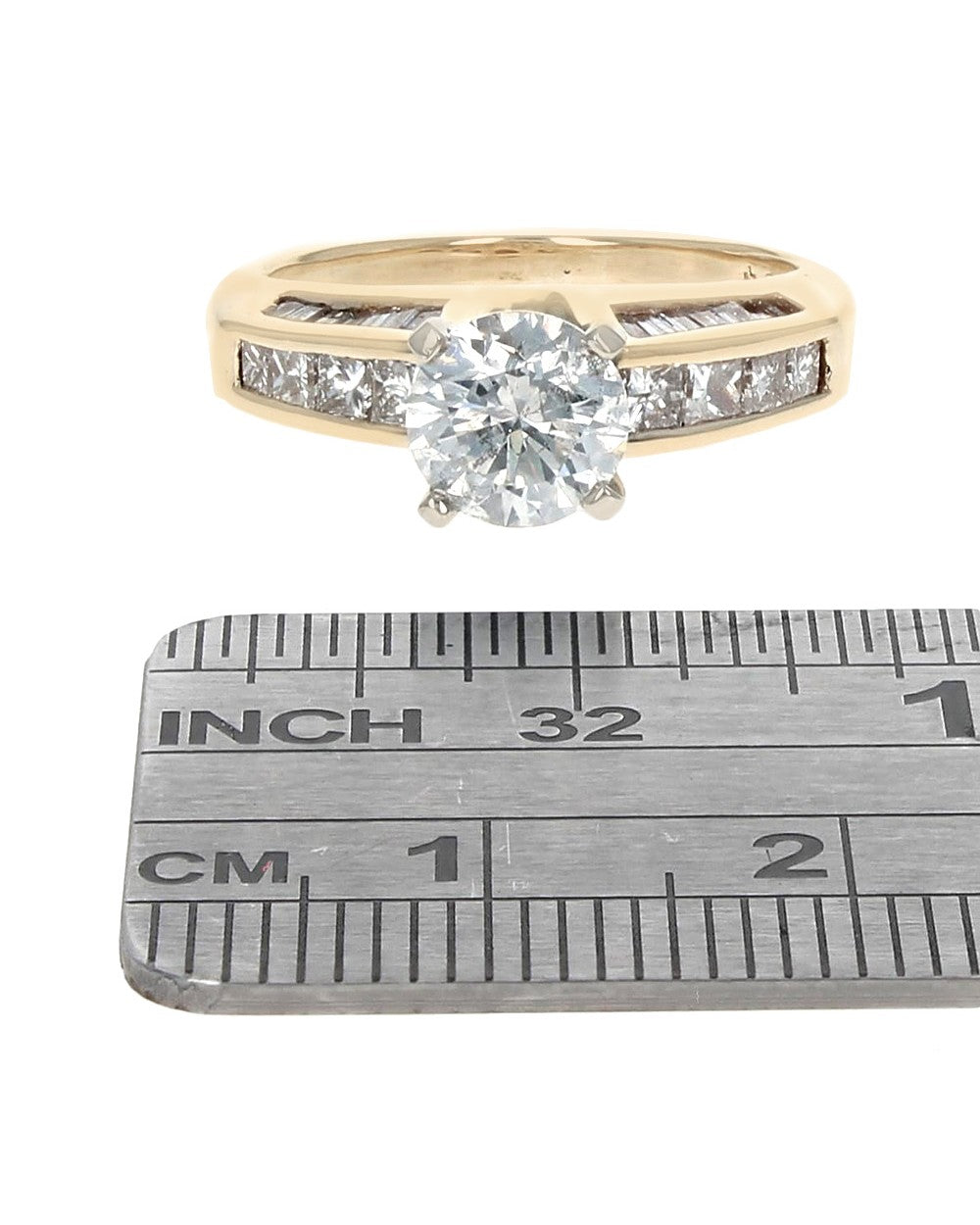 RBC, Princess and Baguette Diamond Engagement Ring