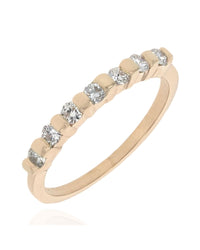 7 Stone Diamond Thin Band