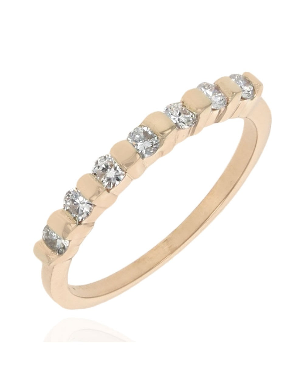 7 Stone Diamond Thin Band