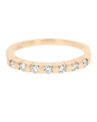 7 Stone Diamond Thin Band