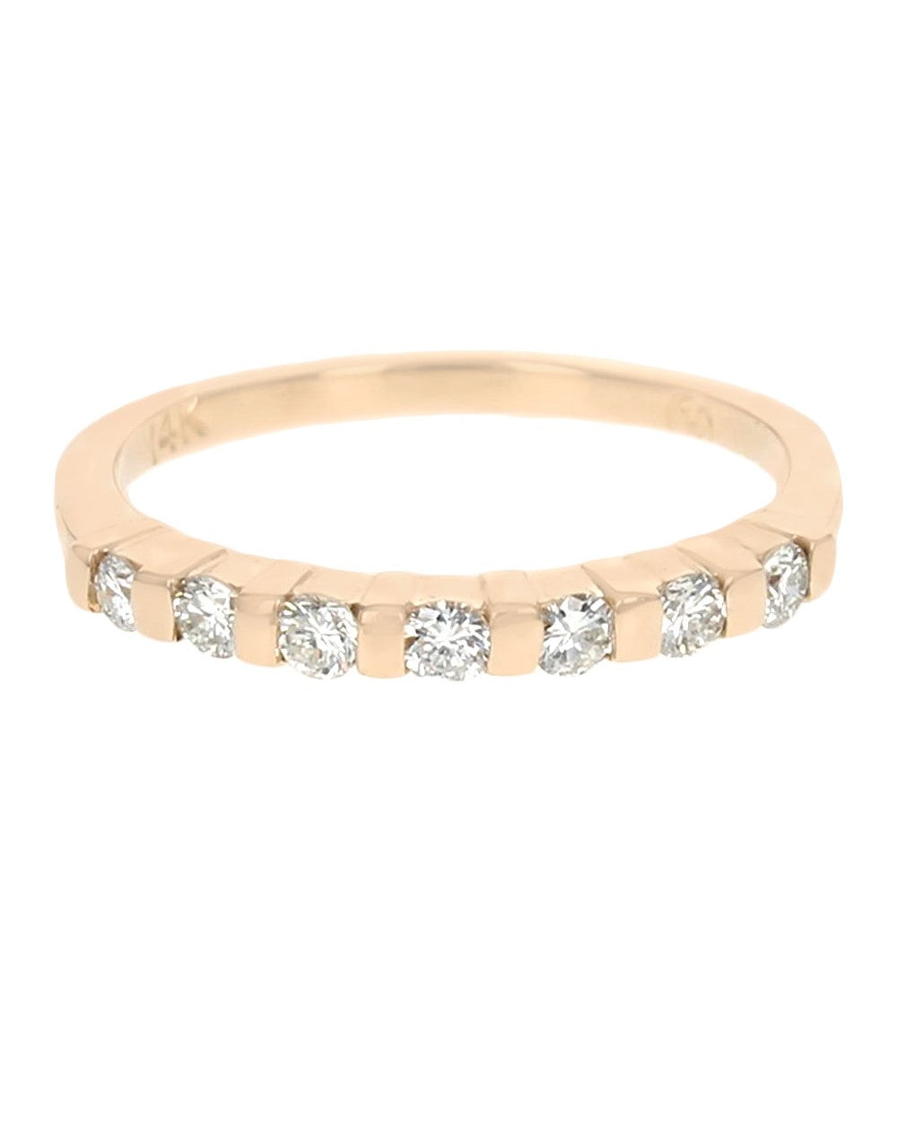 7 Stone Diamond Thin Band