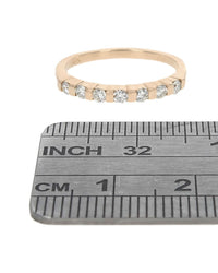 7 Stone Diamond Thin Band
