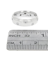 Flush Set Round Diamond Band