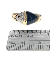 Bvlgari Naturalia Fish Star Sapphire Ring