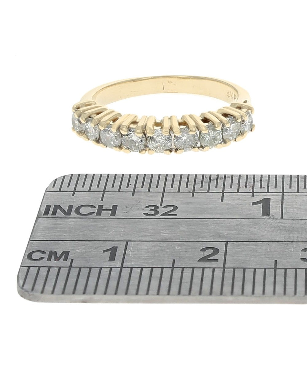 9 Stone Diamond Ring in Gold