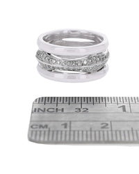4 Row Diamond Open Eternity Band