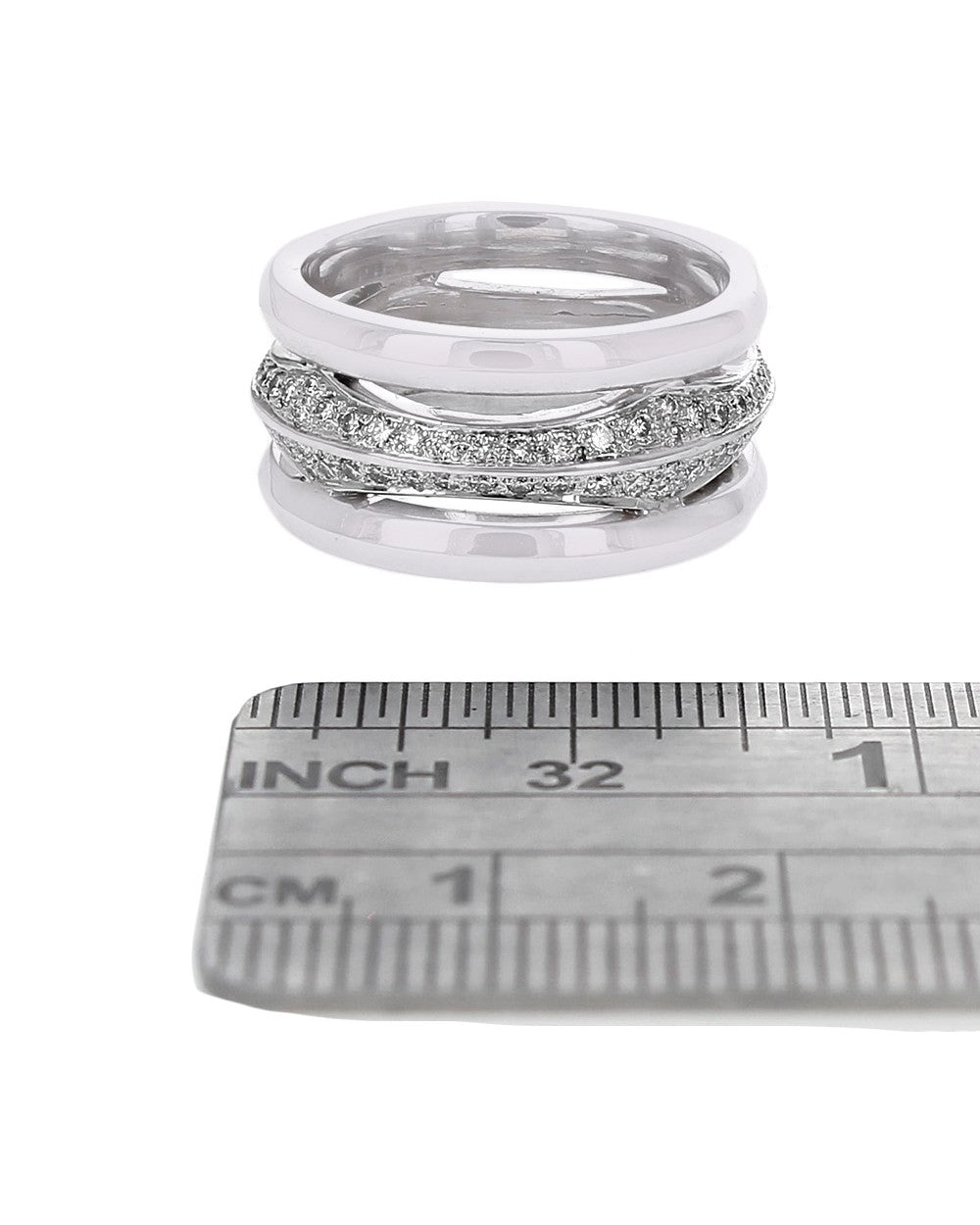 4 Row Diamond Open Eternity Band
