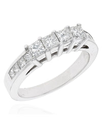 Princess Cut Diamond Ring in White Gold
